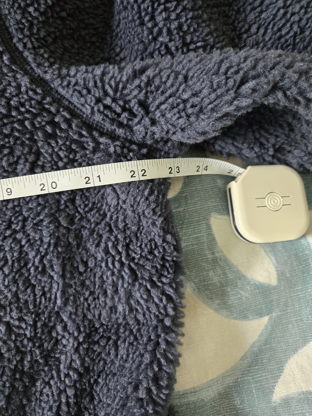 LL Bean Cozy Plush Teddy Coat - Navy Blue - Picture 7 of 9